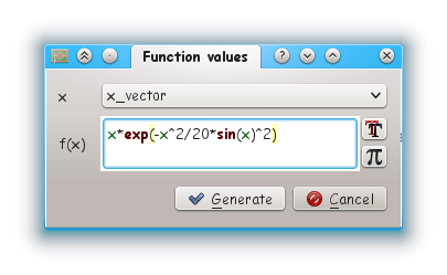 generate function values